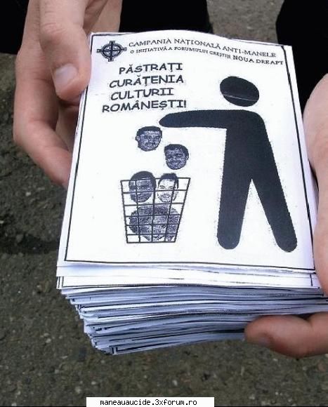 Miscare anti manea! - Acesta este site-ul oficial al campaniei - Gandesc deci exist!